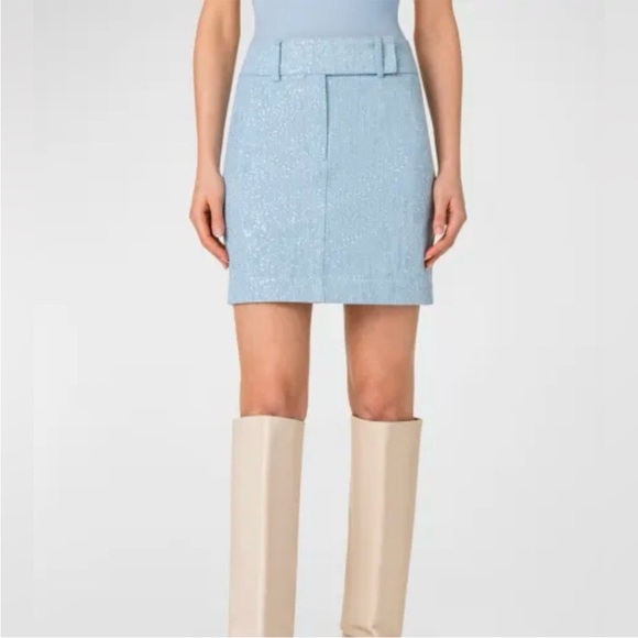 Akris Punto Metallic Sprinkle Skirt - Picture 1 of 12